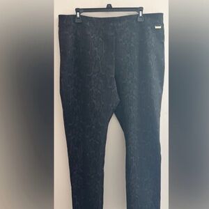 Calvin Klein Black Snake Print Pants XL